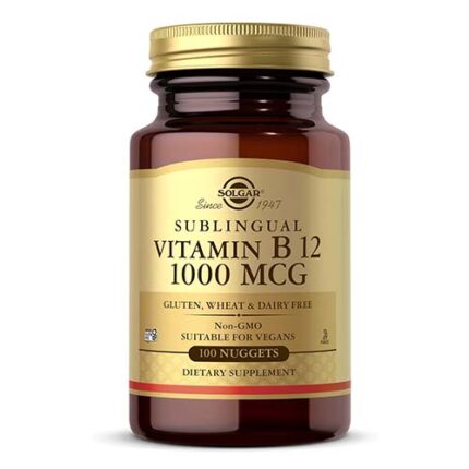 سولگار، ویتامین B12 مکیدنی ۱۰۰۰ میکروگرم – ۱۰۰ عدد